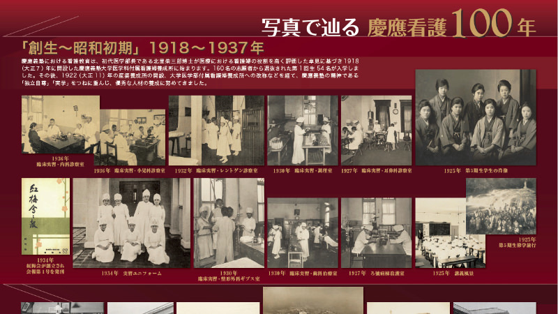 写真で辿る慶應看護100年